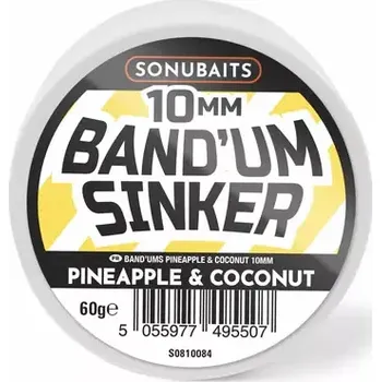 Boilies Sonubaits Dumbells Band'Um Sinkers Pineapple Coconut 60g 10mm (S1810084)