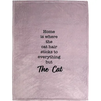 Pelíšek pro kočku TIAKI deka pro kočky "Home" šedohnědá 75x100cm