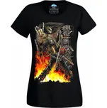 Dámské tričko Metalový Kostlivec z Podsvětí (Velikost: M, Barva: Černá)