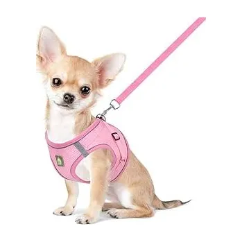 Postroj pro psa Postroj s vodítkem pro malé psy/kočky, vel. XS Světle růžová