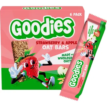 Goodies Ovesná tyčinka jahody a jablko 6x23g
