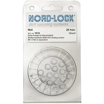 podložka NORD-LOCK klínové pojistné podložky NL 6 se zinkovou vrstvou, blistr SB-20
