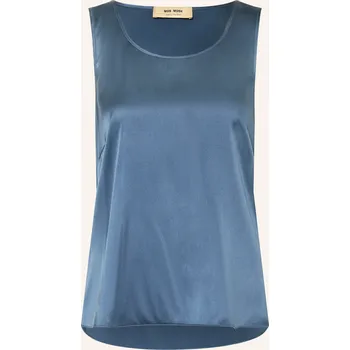 Mos Mosh Dámský Hedvábný Top Mmastrid, modrá, 38