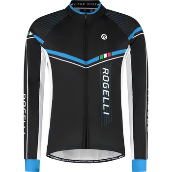 Sport Cyklistický dres Rogelli GARA MOSTRO 2 s dlouhým rukávem, modrý 7XL