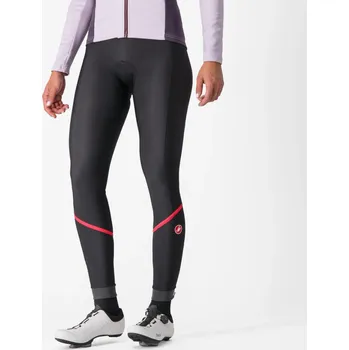 Cyklistické kalhoty Cyklistické kalhoty CASTELLI VELOCISSIMA THERMAL TIGHT - BLACK/HIBISCUS L