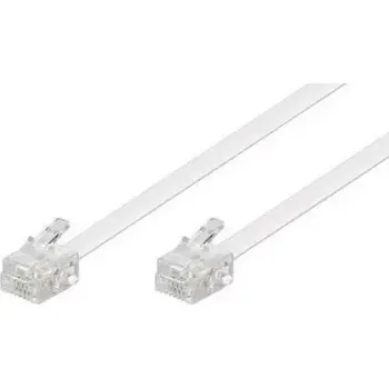 Síťový kabel MicroConnect Modulární kabel RJ11 6P/4C 15m bílá (MPK191W)