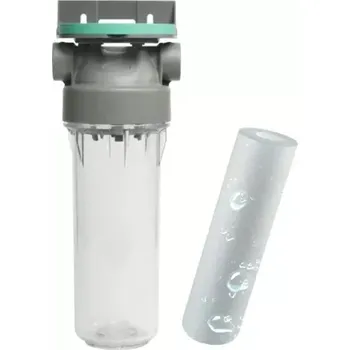 Filtrace vody Průsvitné filtrační pouzdro s odvzdušňovacím ventilem ECO 1“ - 10“/2,5" a vložkou 1µm (FILTRAČNÍ POUZDRA)