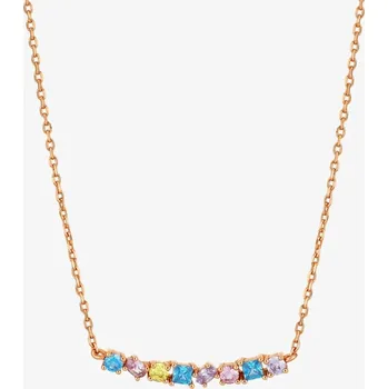 Šperk Preciosa Rosegold stříbrný náhrdelník Valencia s kubickou zirkonií Preciosa 5367P70