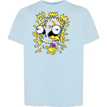 Chlapecké tričko detske-levne-bavlnene-tricko-potisk-oblicej-bart-simpson Barva: Sky blue - nebesky modrá, Dětská bavlněná trička JHK: L