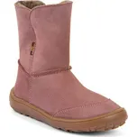 Dívčí zimní barefoot boty TEX SUEDE Dark Pink G3160250 - 29
