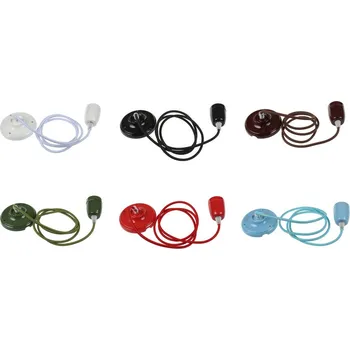 Osvětlení T-LED Závěsná objímka CERAMIC LUVA Barva: Černá