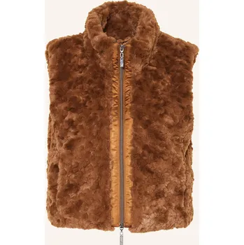 Dámská vesta Monari Dámská Vesta Z Umělé Kožešiny, hnědá, 38