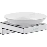 Hansgrohe AddStoris Mýdlenka s držákem, matné sklo/chrom, 41746000