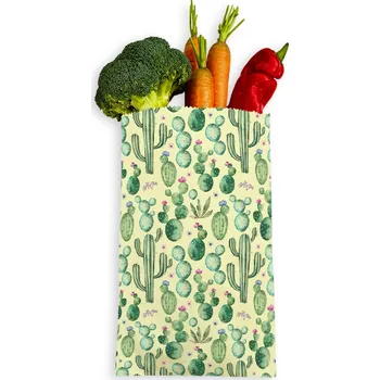 Termobox BajaBee, Voskovaný pytlík - L, Kaktusy, 1 ks