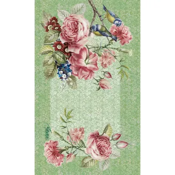 ubrus Bavlněný ubrus běhoun 37 x 58 cm - Sýkorky v zahradě