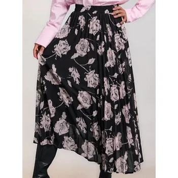 Dámská móda Sinsay - Skládaná sukně midi - černá - 192FJ-99X - 192FJ-99X-XXL