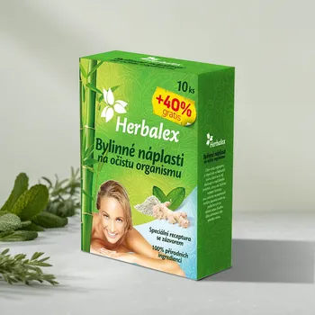 Masážní přípravek Herbalex Bylinné náplasti na očistu organismu 60 ks