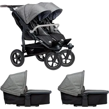 Kočárek Tfk set duo2 frame 2025 - air wheel carrycot + seat prem. grey