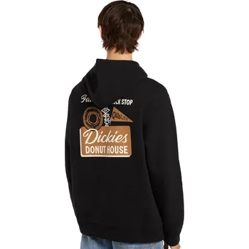 Pánská mikina Mikina S Kapucí Dickies Donut House Black - M