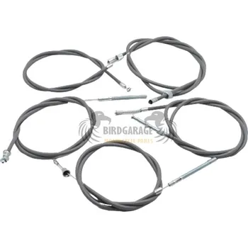 Náhon tachometru Sada šedých bowdenů vč. náhonu tachometru JAWA 50 Pionýr 21,23