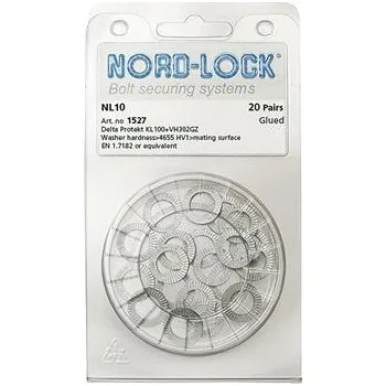 podložka NORD-LOCK klínové pojistné podložky NL10 s zinkovou vrstvou, blistr SB-20