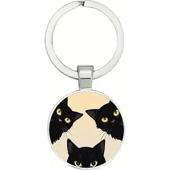 Přívěsek na klíče s kočkou