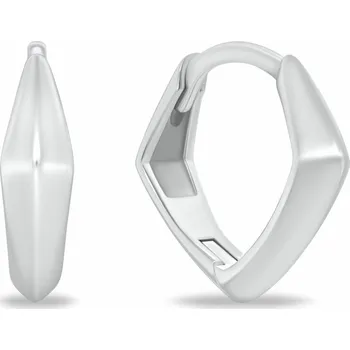 Náušnice Brilio Silver Moderní hranaté náušnice ze stříbra EA1214W + 2 měsíce na vrácení zboží