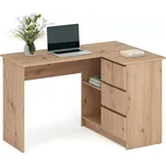 Rohový psací stůl BEGA - dub artisan - SLEVA 3% s kodem radost25