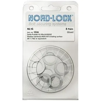 podložka NORD-LOCK klínové pojistné podložky NL NL16 se zinkovou vrstvou, blistr SB-8
