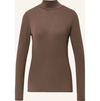 Dámské tričko Comma Dámské Tričko S Dlouhým Rukávem, olivová, 40