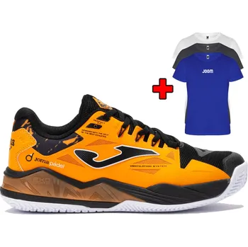 Pánská sportovní obuv Pánská tenisová obuv JOMA SPIN MEN 2508 ORANGE + bonus TRIČKO - UK 6