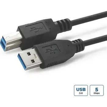 Kabel do PC MicroConnect kabel USB3.0 A (M) - USB3.0 B (M) 1m černá (USB3.0AB1B)