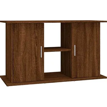 Shumee Stojan na akvárium hnědý dub 101 × 41 × 58 cm kompozitní dřevo
