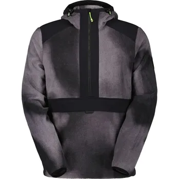 Pánská mikina SCOTT Pullover Original Fleece, Evening Greyprint/Black (vzorek) velikost: M