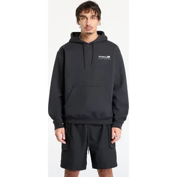 Pánská mikina Mikina New Balance Linear Graphic Fleece Hoodie Black XL