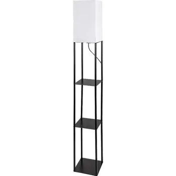 Stojací lampa Brilagi - Stojací lampa s poličkami GRADUS 1xE27/40W/230V 150 cm černá/bílá