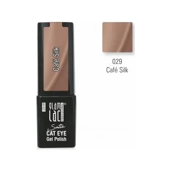 Umělé nehty GlamLac Gel lak magnetický hnědý - 029 Café Silk 6 ml