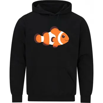 Pánská mikina Pánská mikina Hledá se Nemo Clownfish (Velikost: 5XL, Barva: Černá)