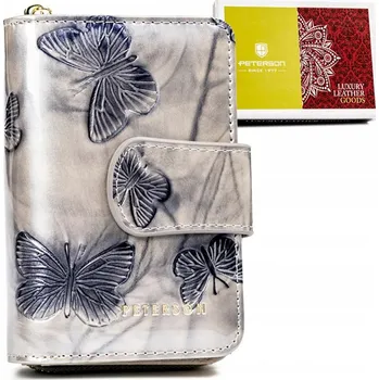 Peněženka Dámská kožená peněženka Peterson stříbrná KZ2250795