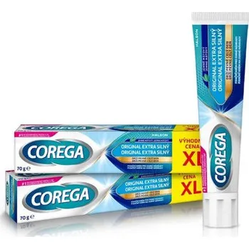 Péče o zubní náhradu Corega fixační krém Extra silný XL 2 x 70 g
