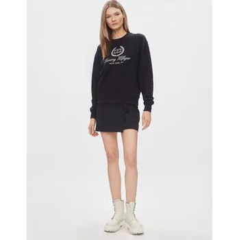 Pánská mikina Tommy Hilfiger Mikina Flag Script WW0WW41758 Tmavomodrá Regular Fit S