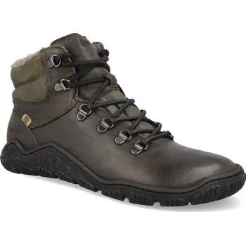 Dámská zimní obuv Barefoot dámské zimní outdoorové boty Koel - Rika Lambswool Olive zelené Velikost: 38