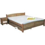 ZEVYT-NABYTEK Postel z masivu s ratanem K57, 160x200
