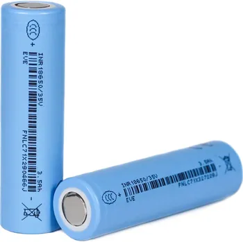 Článková baterie ČLÁNEK BATERIE Li-ion EVE INR18650/35V 3500mAh 10,2A + 2x izolační kroužek