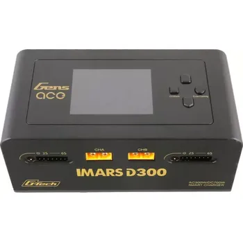 Gens Ace IMARS D300 G-Tech Channel AC/DC 300W/700W RC nabíječka baterií-EU černá
