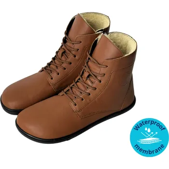 Dámská zimní obuv Antal Barefoot kožené zimní boty Venero BROWN WINTER Velikost: 40