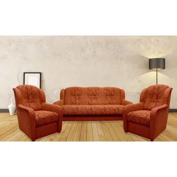 Sedací souprava FN Sedací souprava Ušák 3f+1+1 Rosita 141/koo cihlová