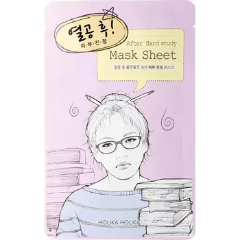 Pleťová maska Holika Holika - After Mask Sheet - After Hard Study - Regenerační plátýnková maska - 30 ml