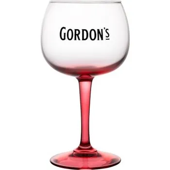 Sklenice Sklenice "copa" Gordon´s růžová