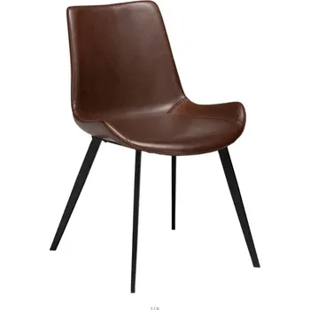 Jídelní židle Moderní jídelní židle DAN-FORM HYPE imitace kůže hnědá